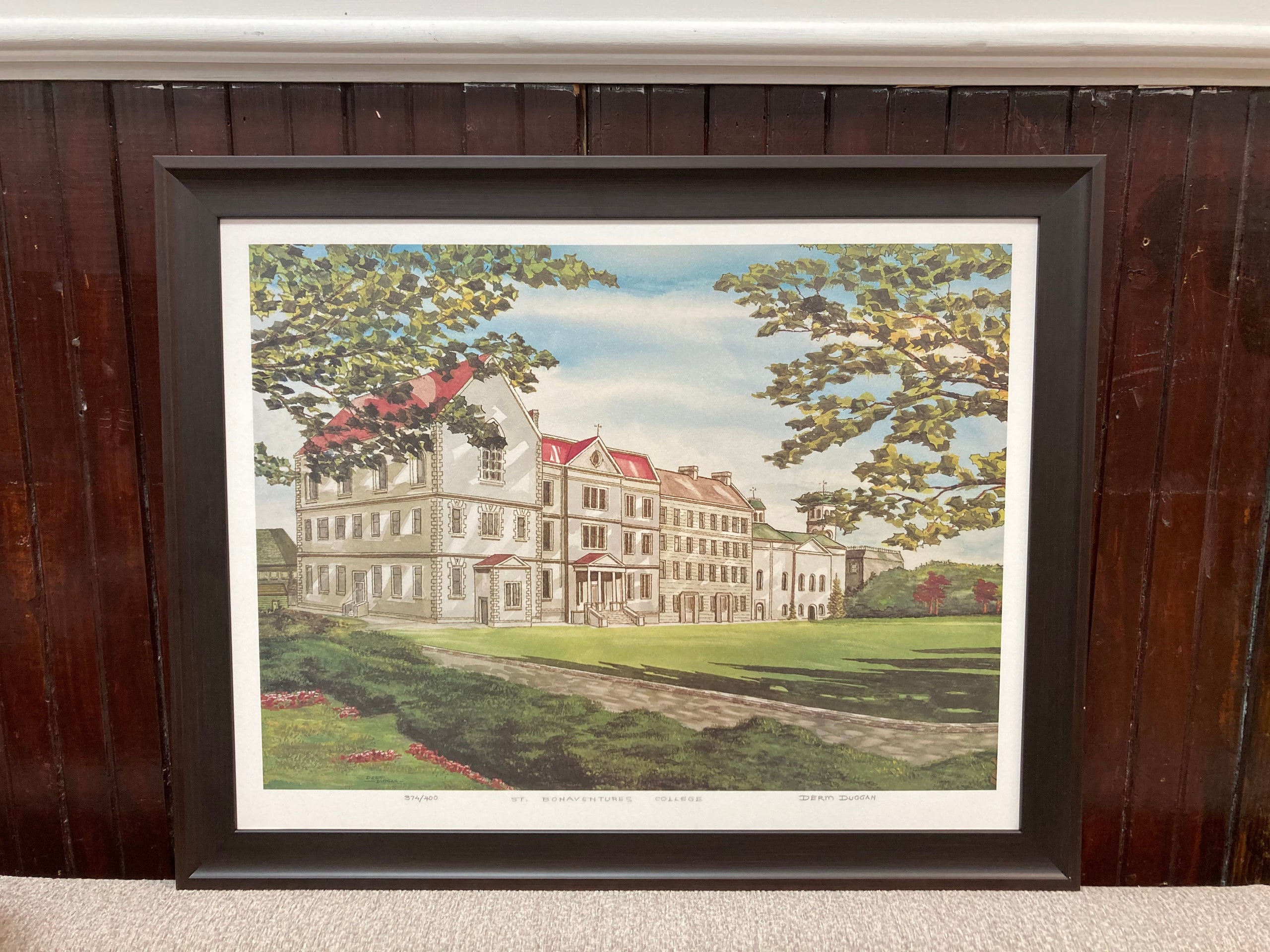 Framed St. Bon s Print by Derm Duggan St. Bonaventure s College Inc